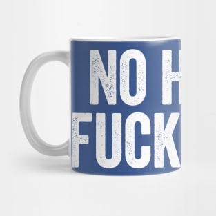 No Hablo Fucktardo Vintage Text Blue Mug